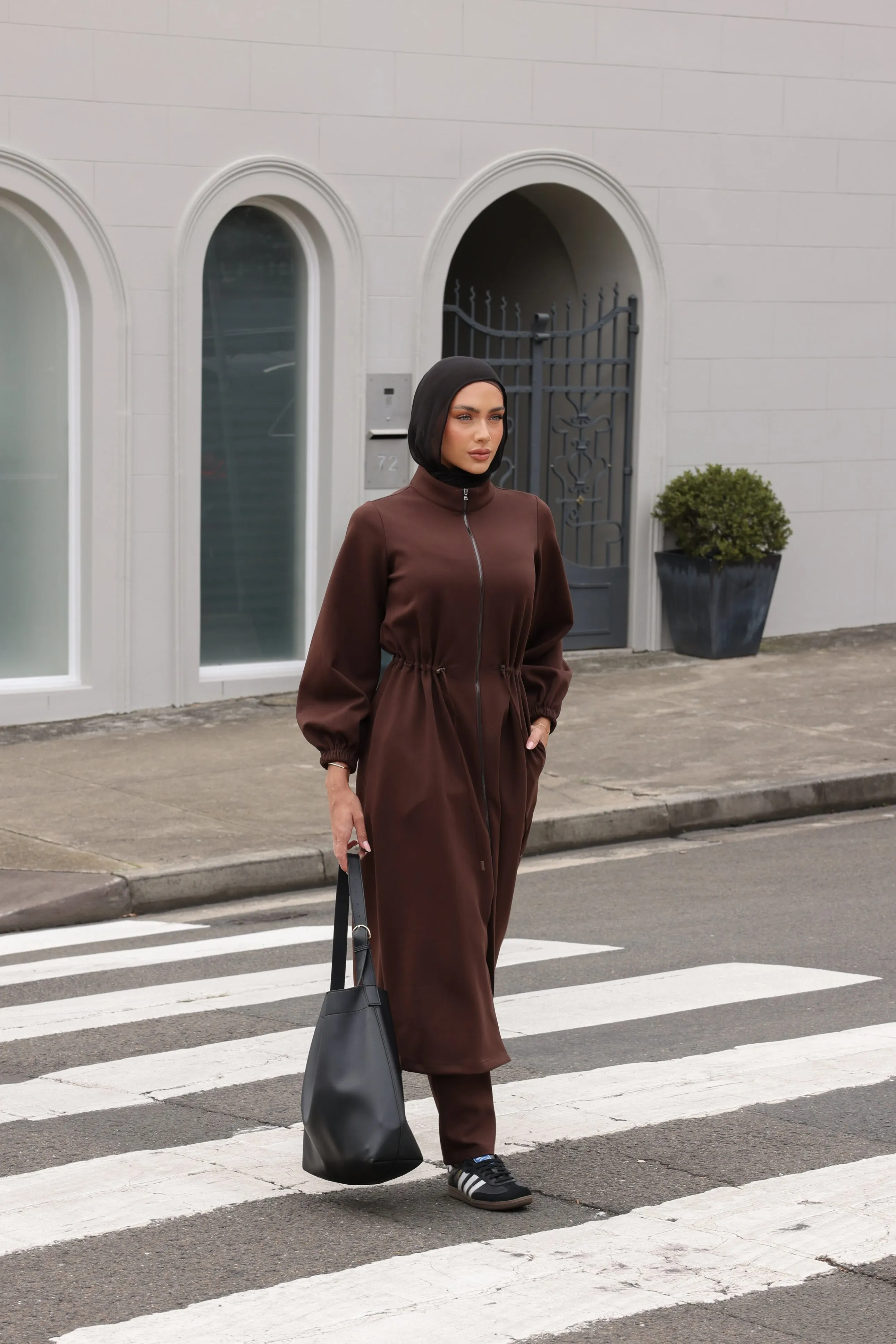 Tapered Ponte Pant Chocolate