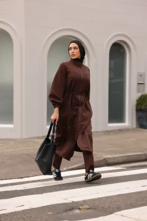 Tapered Ponte Pant Chocolate