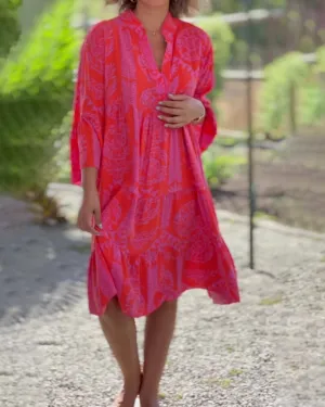 Teresa® | Sleeves And Geometric Boho Print