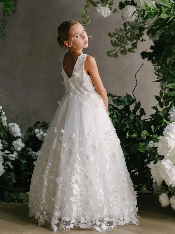 Teter Warm GS81L Lucia - Girl's Communion Dress Off White