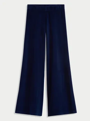 The Lito Low Rise Flare Pants in Velour