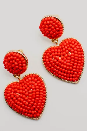 The Mateo Heart Drop Earring