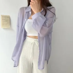 Thin Shirts Sun-Proof Top