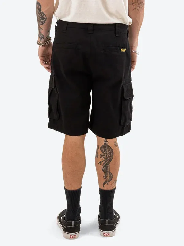 Thrills Slacker Union Cargo Short - Black