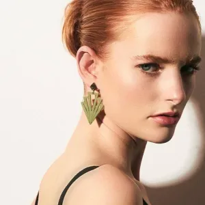 TooLally Gatsbys Earrings - Jade Stone