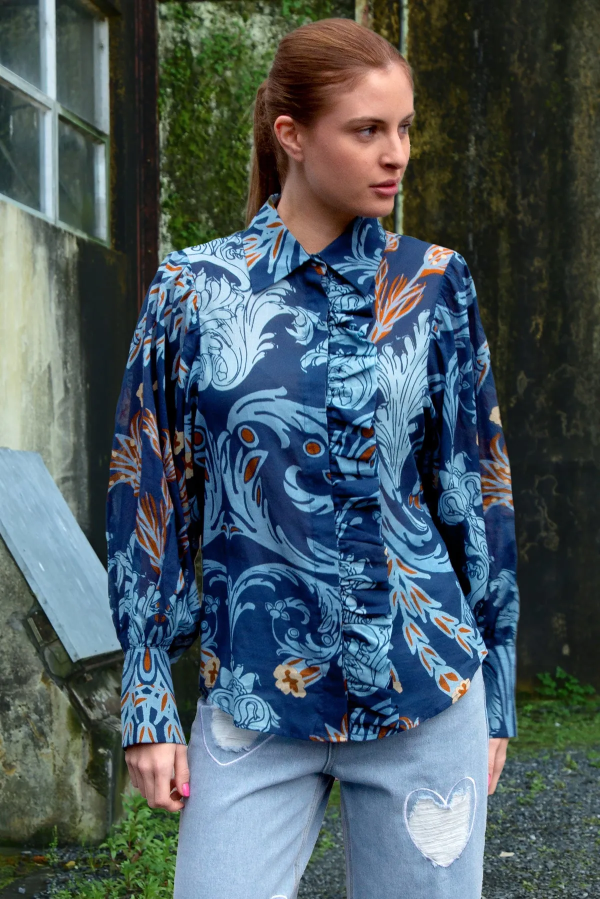 TRUFFLE RUFFLE SHIRT