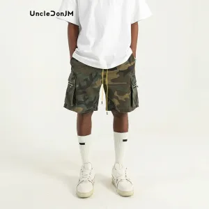 UncleDonJM Camouflage Drawstring Cargo Shorts