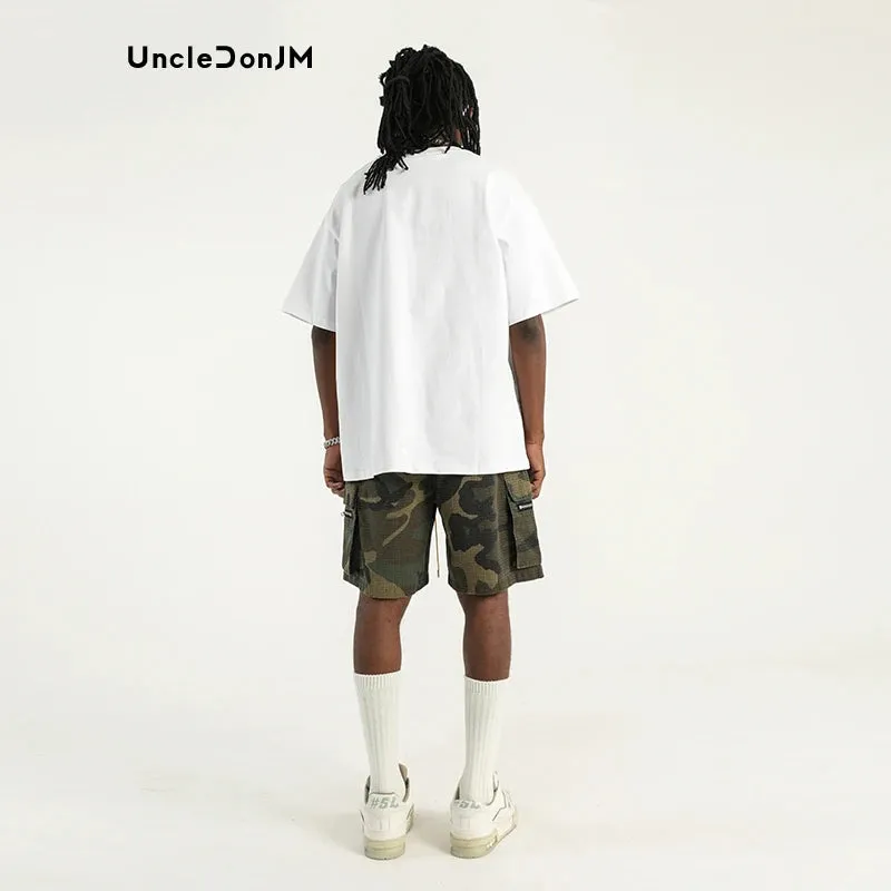 UncleDonJM Camouflage Drawstring Cargo Shorts