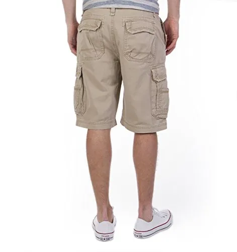 Unionbay Men's Survivor Belted Cargo Short, Desert, 38