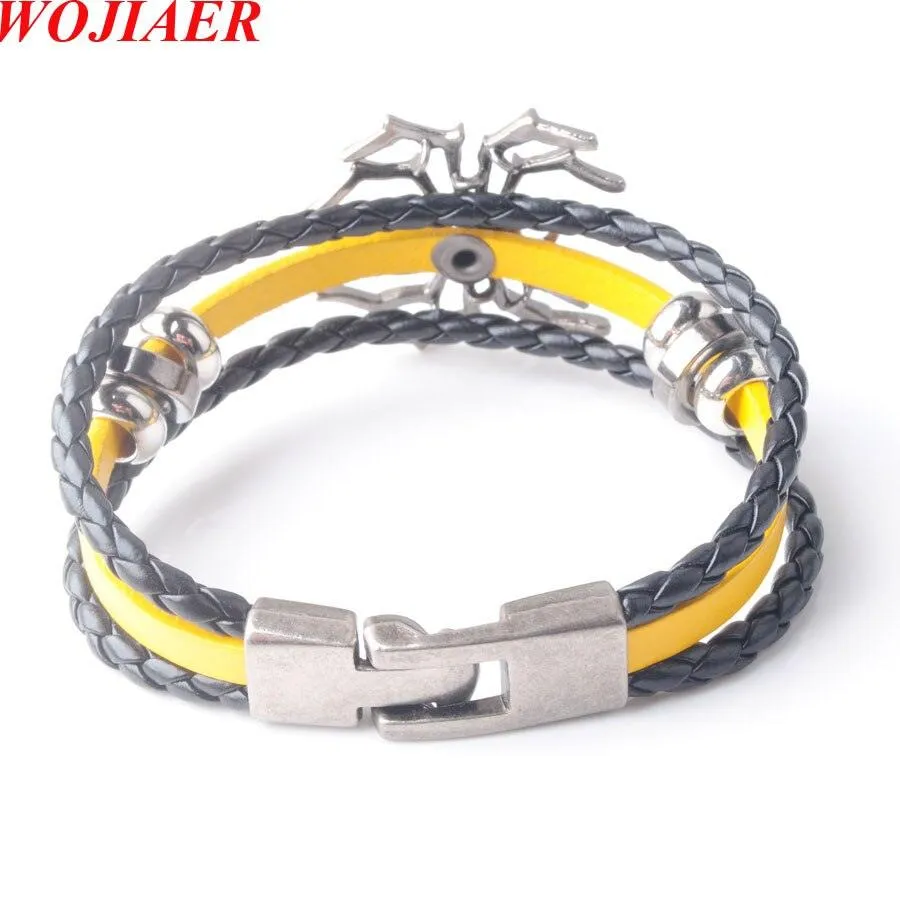 Unleash Your Inner Superhero with Vintage Hero Badge Super Spider Bracelets Leather Wristband