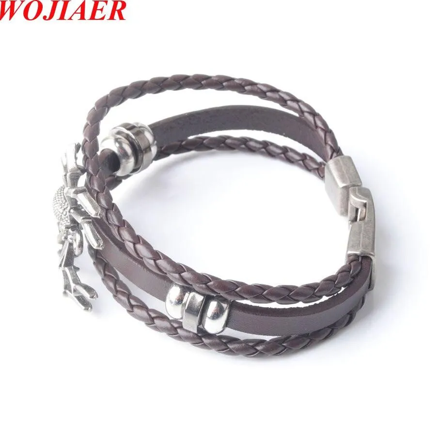 Unleash Your Inner Superhero with Vintage Hero Badge Super Spider Bracelets Leather Wristband