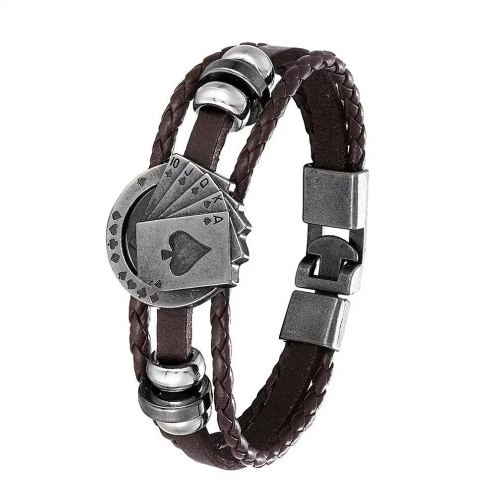Unleash Your Inner Superhero with Vintage Hero Badge Super Spider Bracelets Leather Wristband