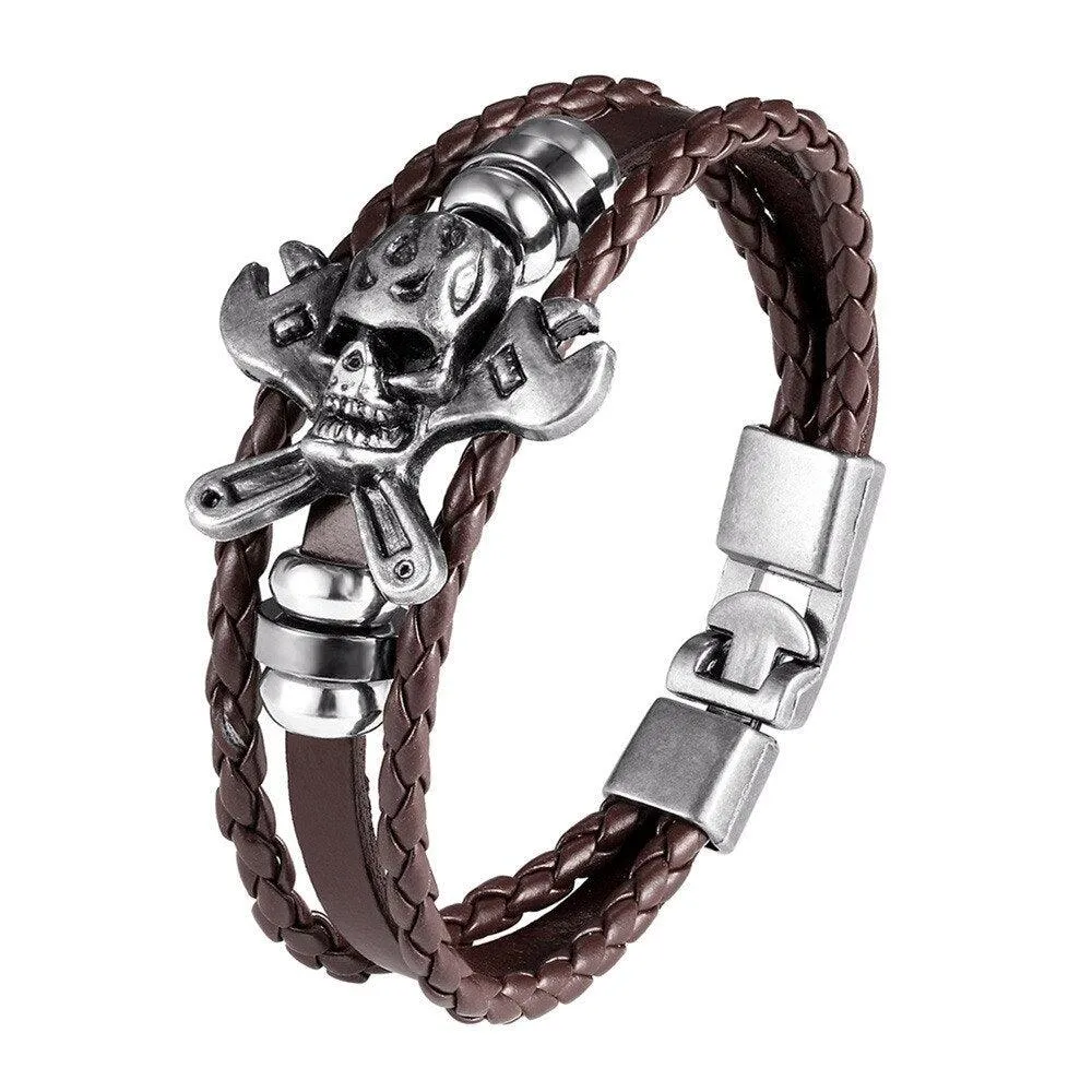Unleash Your Inner Superhero with Vintage Hero Badge Super Spider Bracelets Leather Wristband