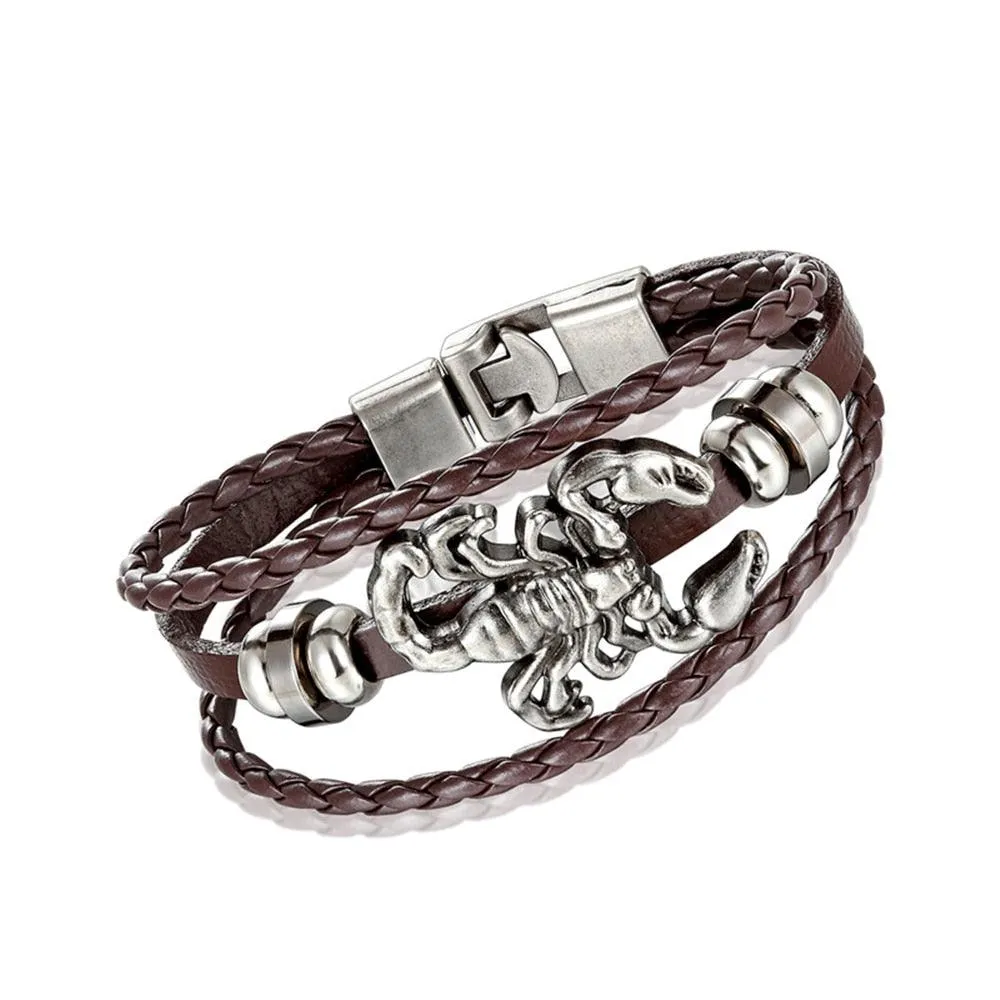 Unleash Your Inner Superhero with Vintage Hero Badge Super Spider Bracelets Leather Wristband