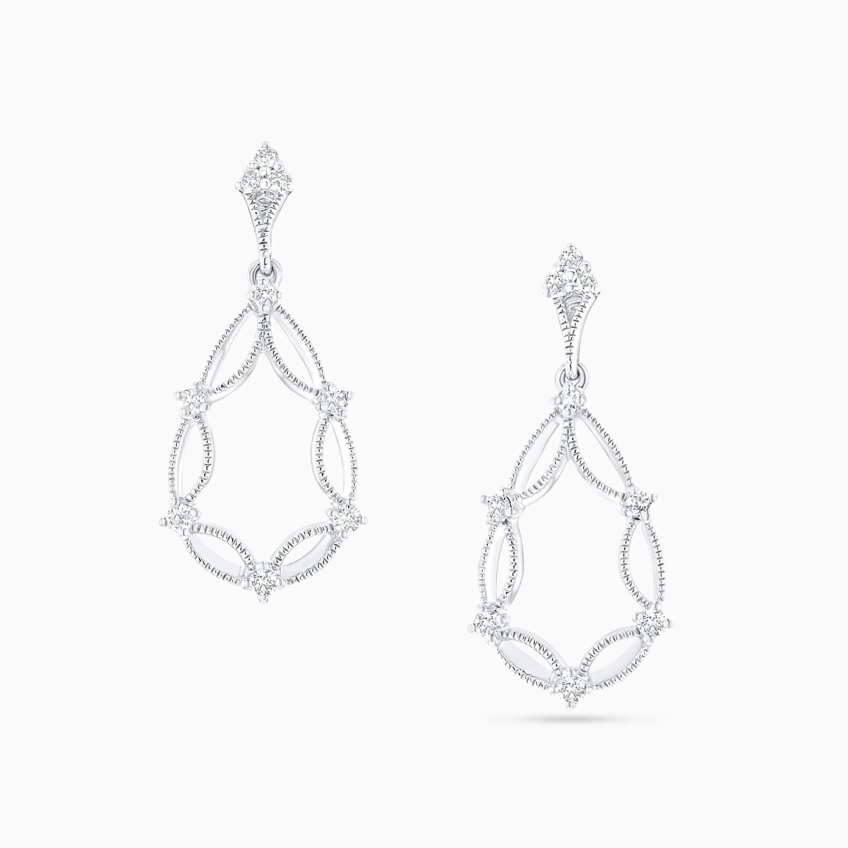 Venice Lab Diamond Earrings in 18K White Gold (0.16ct. tw.)