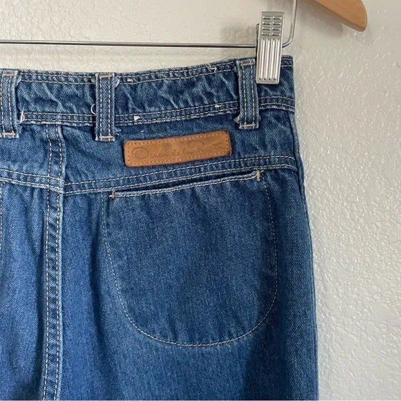 Vintage Oscar De La Renta Denim Blue Jeans 80s / 90s Straight Leg