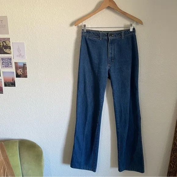 Vintage Oscar De La Renta Denim Blue Jeans 80s / 90s Straight Leg