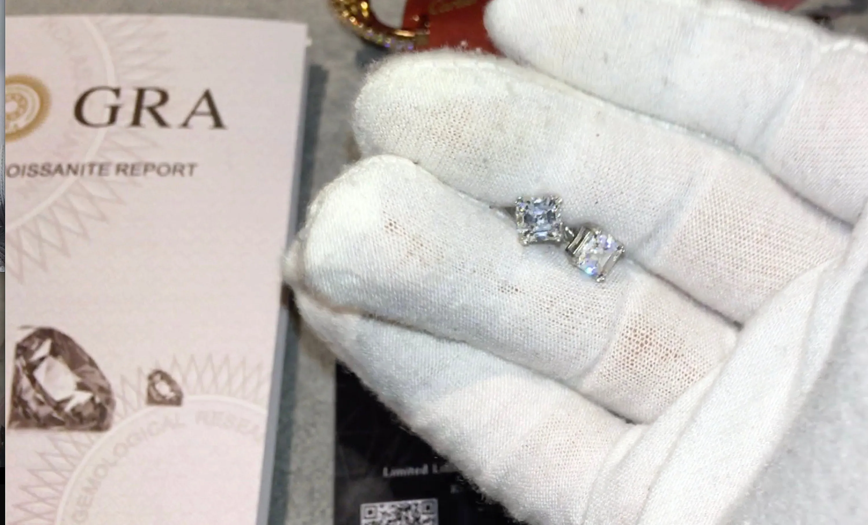 VVS1 Asscher Diamond Ear Studs | Moissanite Diamond Ear Studs | Iced Out Earrings | Diamond Ear Studs | Moissanite Earrings | Ear Studs