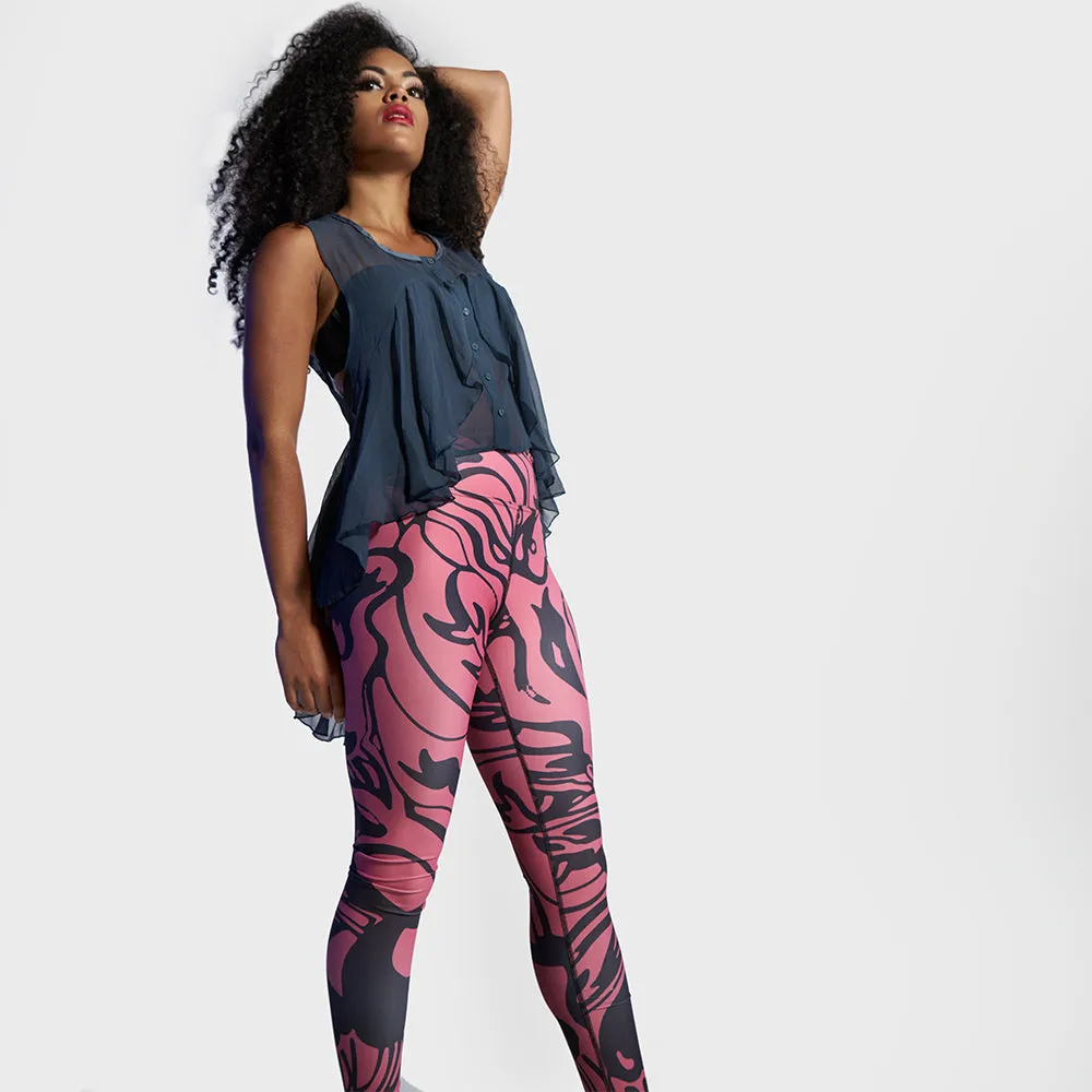 Wearable Art Leggings : Kiwi