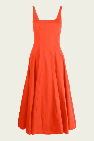 Wells Dress in Red Rose