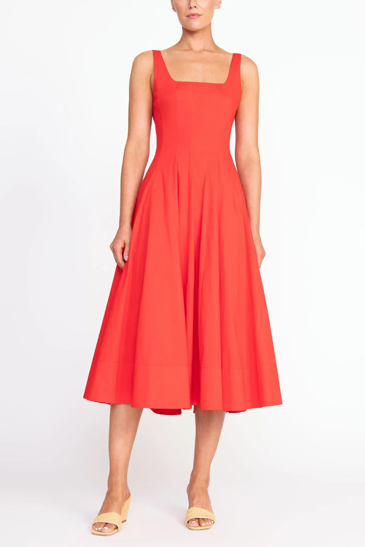 Wells Dress in Red Rose