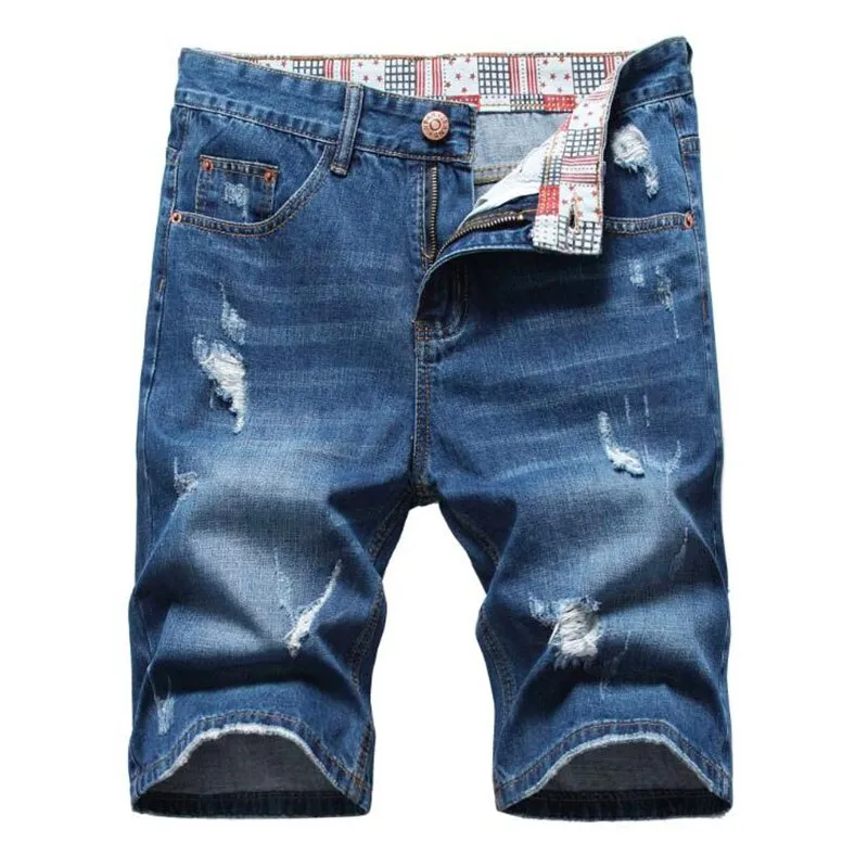 West Louis™ Ripped Bermuda Fashion Cotton Jeans Shorts