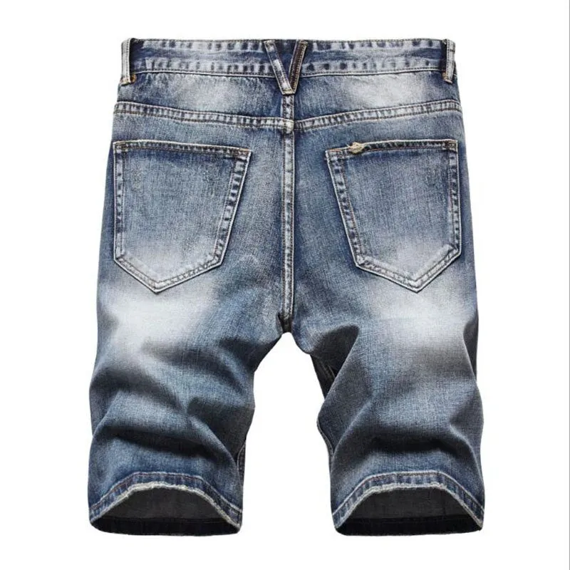 West Louis™ Ripped Bermuda Fashion Cotton Jeans Shorts