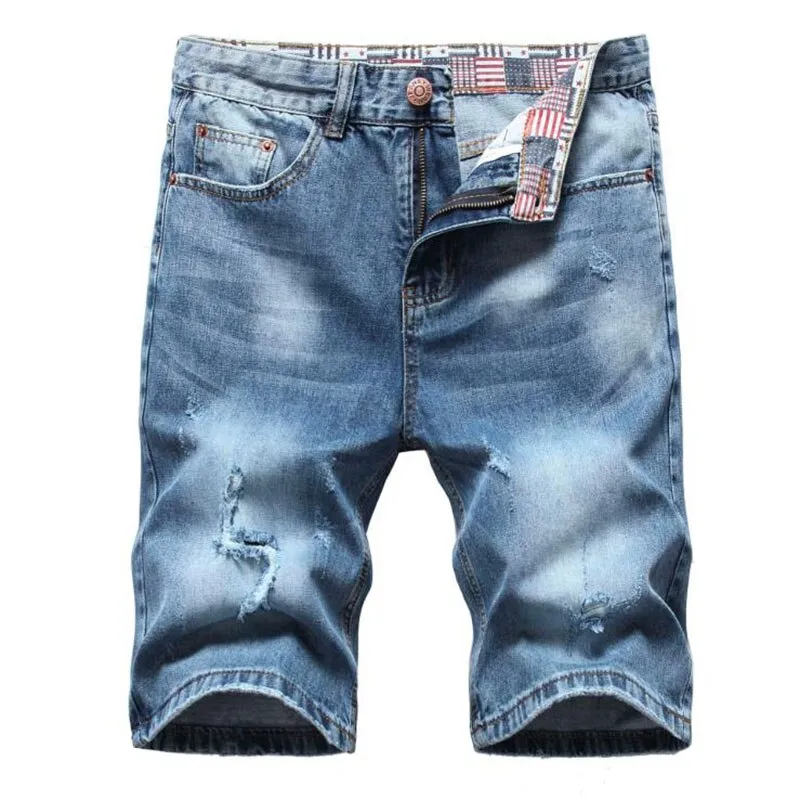 West Louis™ Ripped Bermuda Fashion Cotton Jeans Shorts