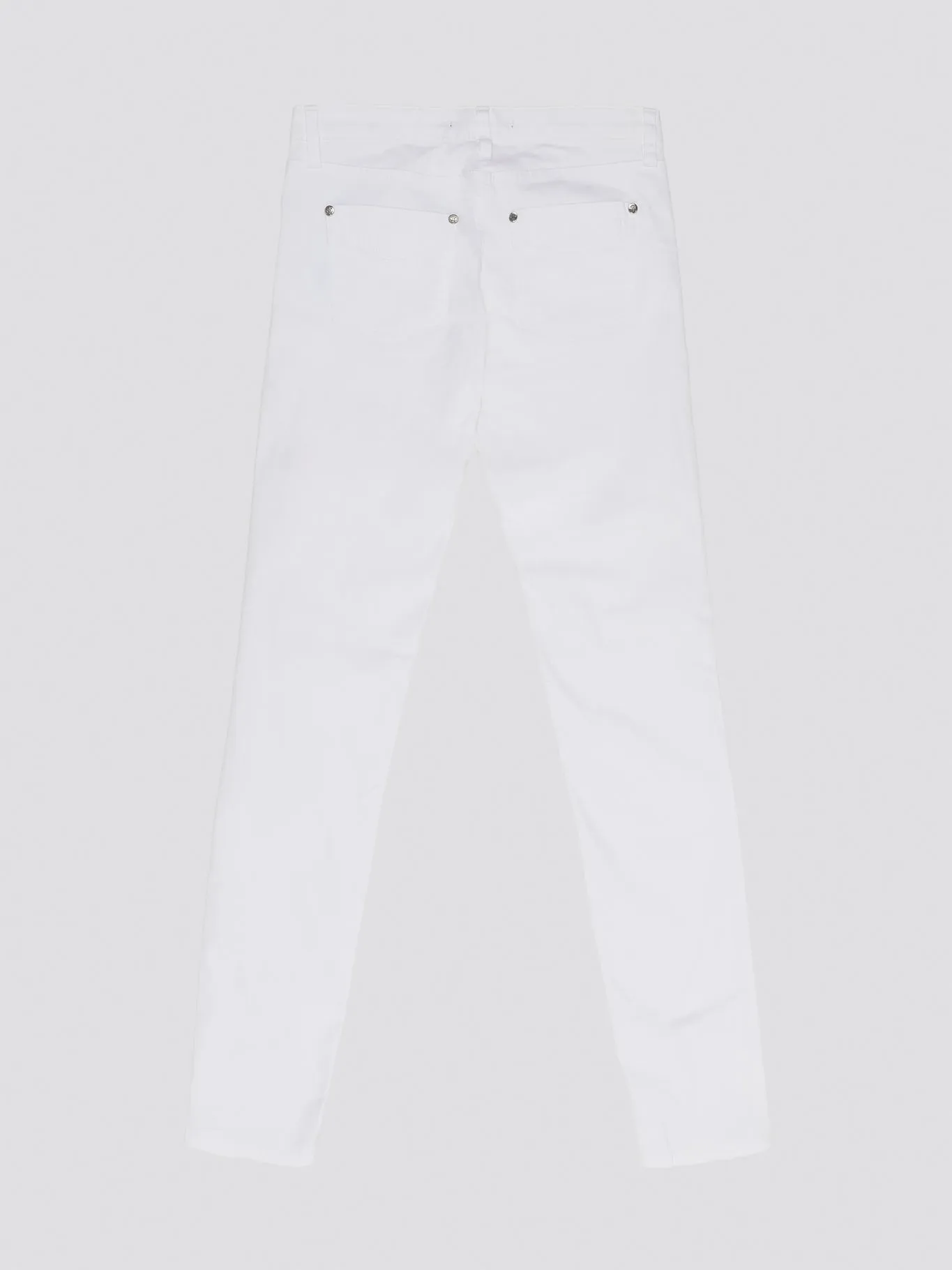 White Straight Leg Jeans