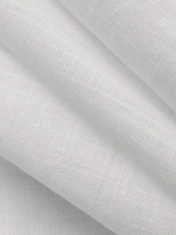 Women White Cotton Linen Shirt