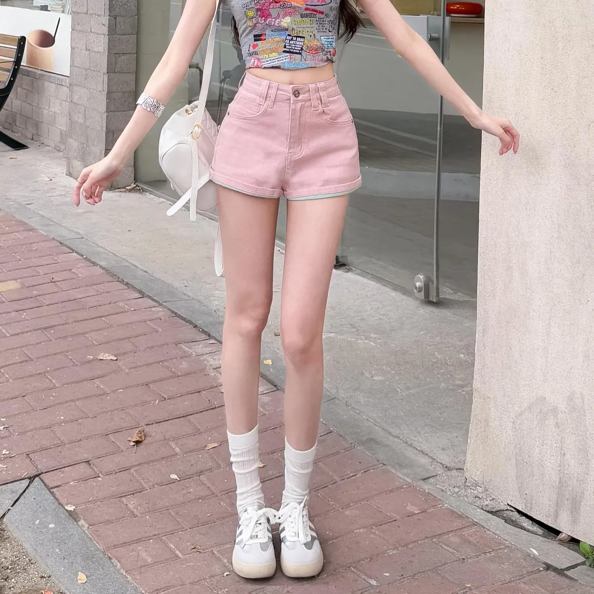 Women's Abrasion-Resistant Denim Shorts for Everyday Wear