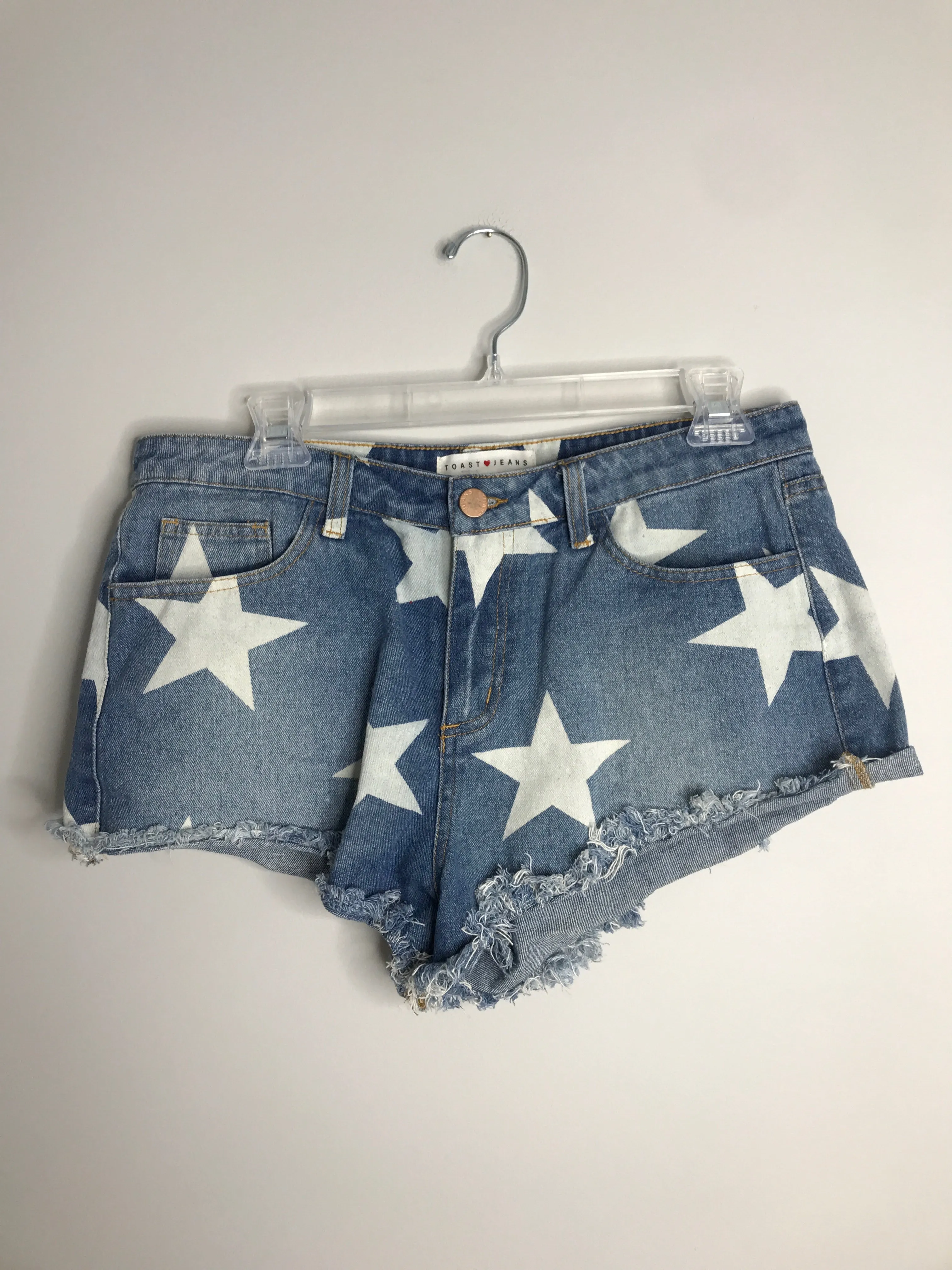 Womens Size Med Misses Denim Toast Shorts