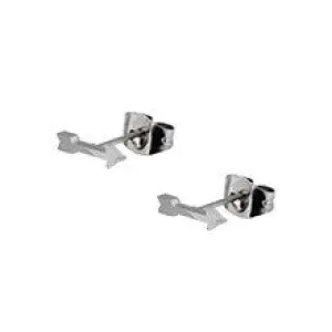 Women's Stainless Steel Arrow Stud Earrings