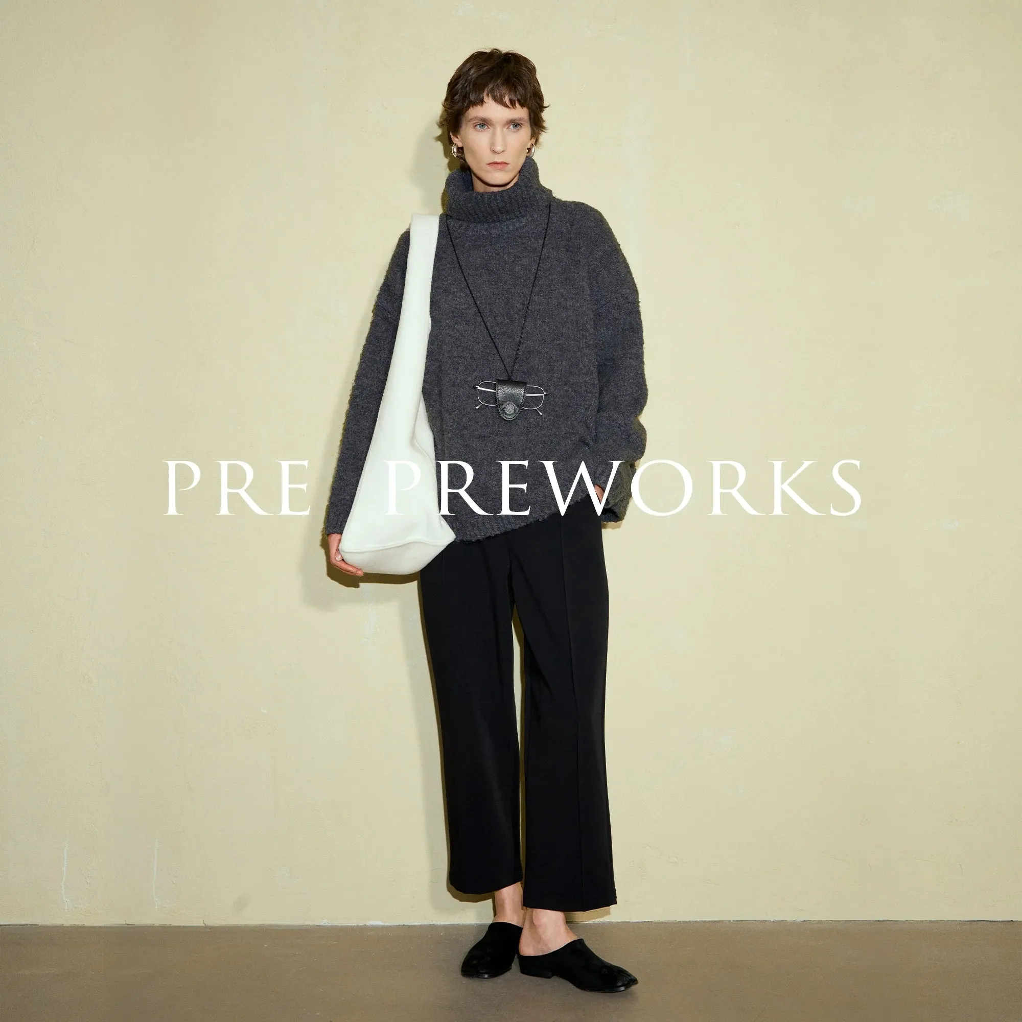 Wool Loop Turtleneck Sweater
