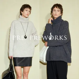 Wool Loop Turtleneck Sweater