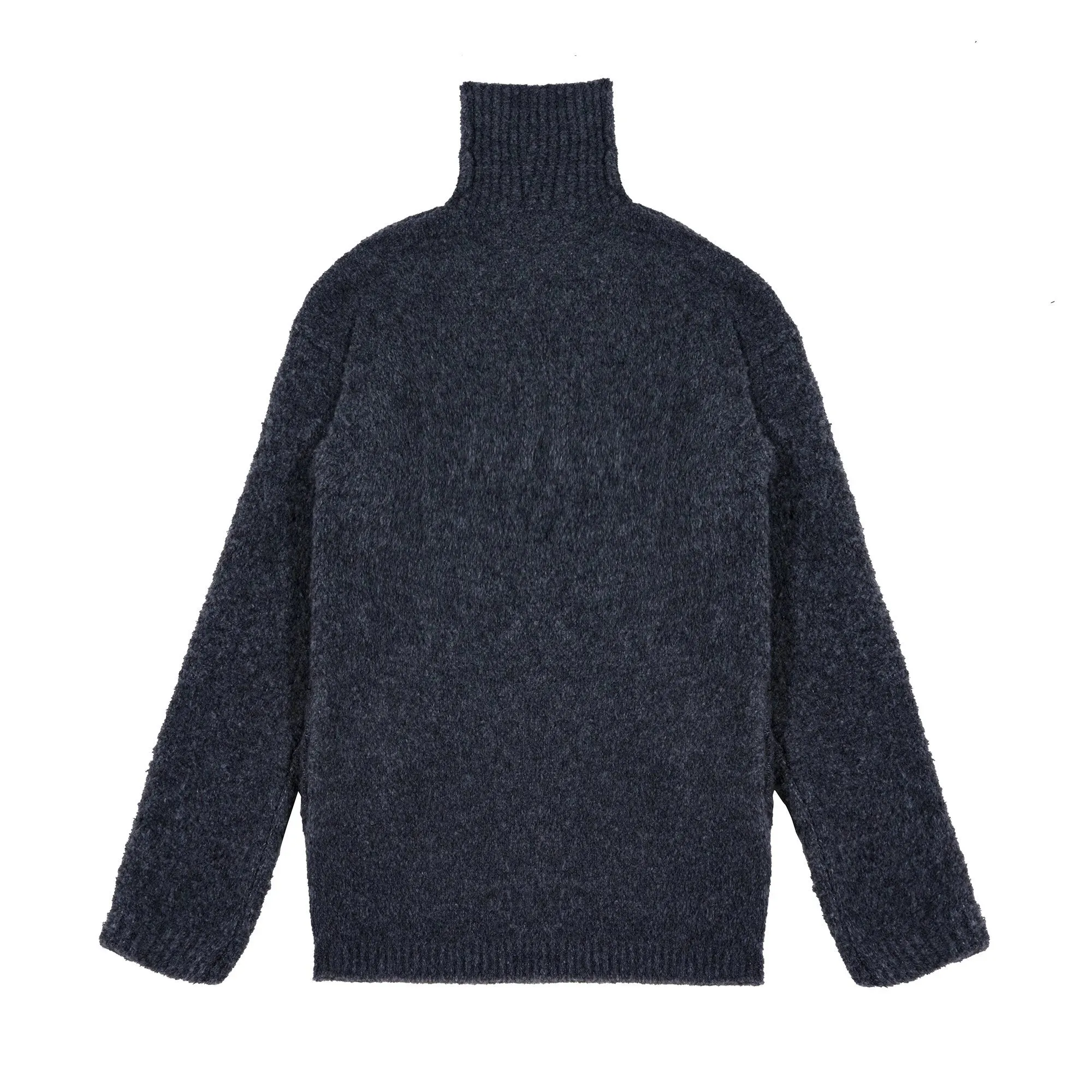 Wool Loop Turtleneck Sweater