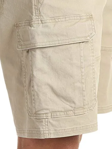 Wrangler Authentics Men's Classic Cargo Stretch Short, Grain Twill, 36
