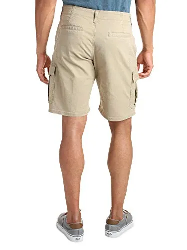 Wrangler Authentics Men's Classic Cargo Stretch Short, Grain Twill, 36