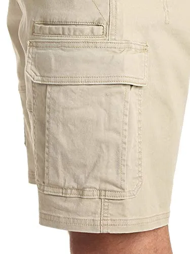 Wrangler Authentics Men's Classic Cargo Stretch Short, Grain Twill, 36