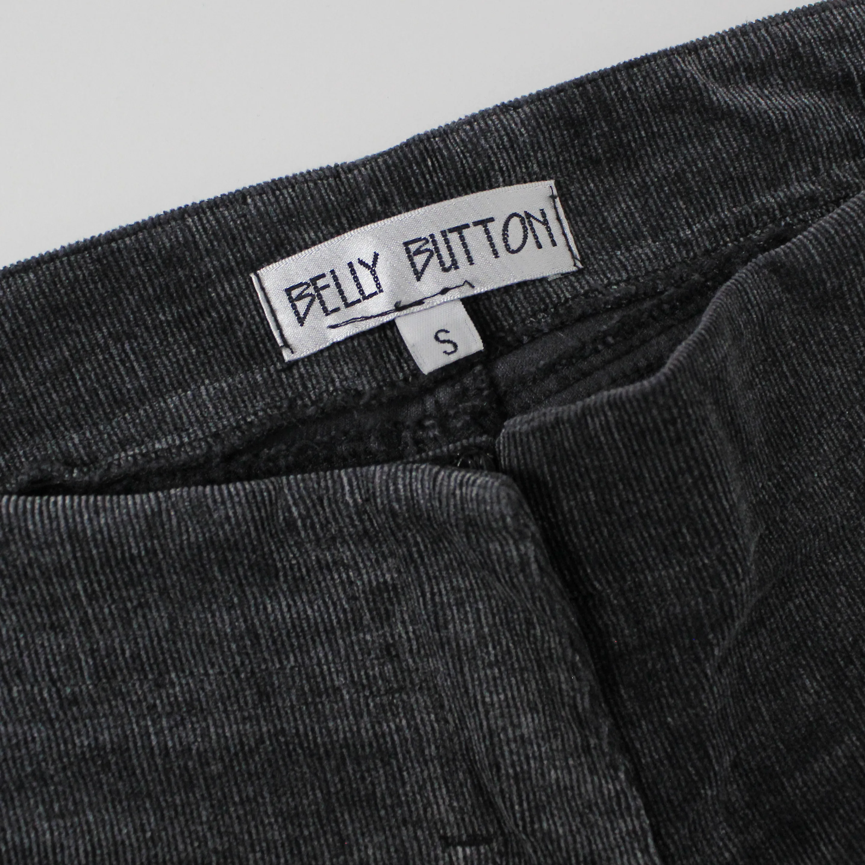 Y2K Grey Corduroy Flares (S)