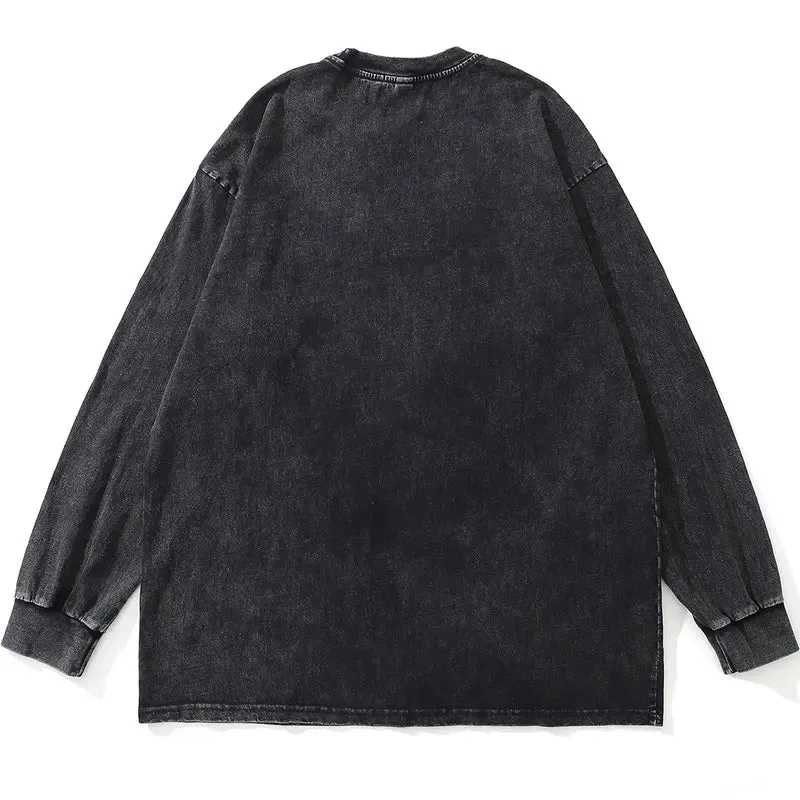 Y2K Nana Washed Sweater