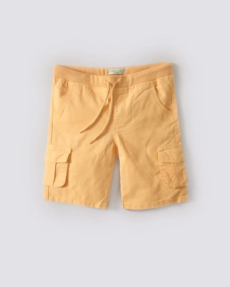 Yellow Cargo Shorts