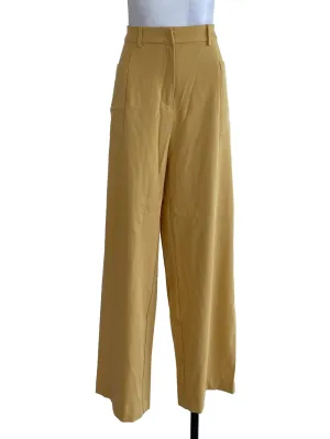 Yellow Plain Pants