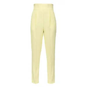 Yellow Polyester Jeans & Pant
