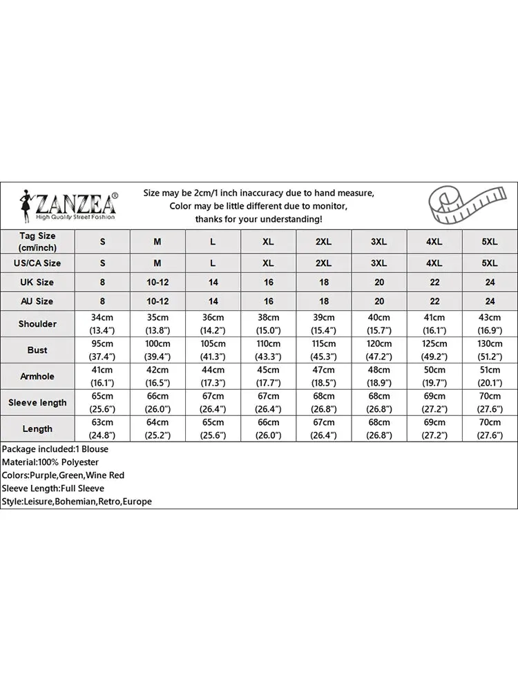 ZANZEA Elegant Women V Neck Long Sleeve Tunic Tops Office OL Blouse Stylish Flounce Work Shirt Spring Summer Blouses Oversize
