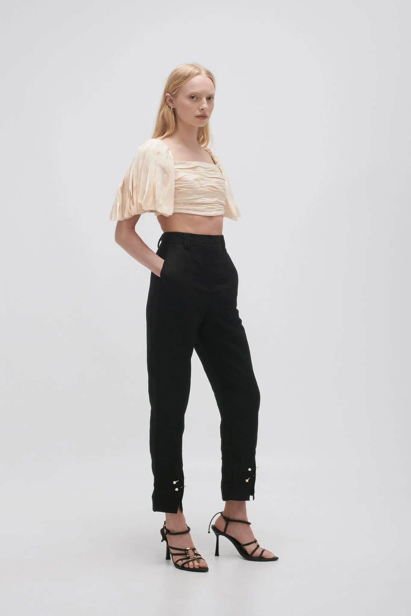 Zita Split Front Tapered Pant